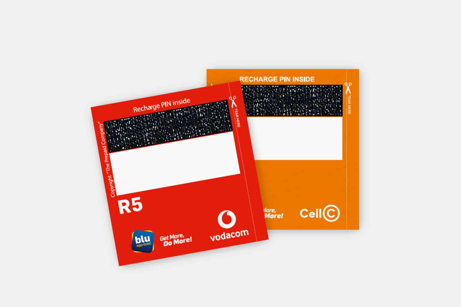 Plural Design - Label design - Blue Approved Airtime Vouchers 3