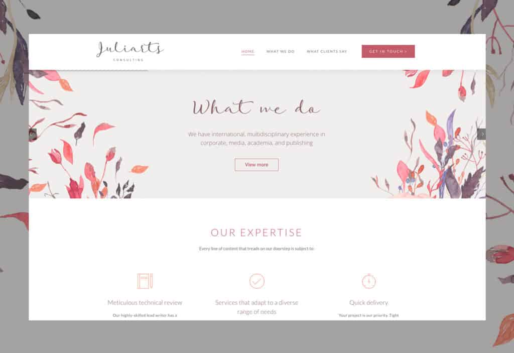 Plural Design - Website Design - Juliarts