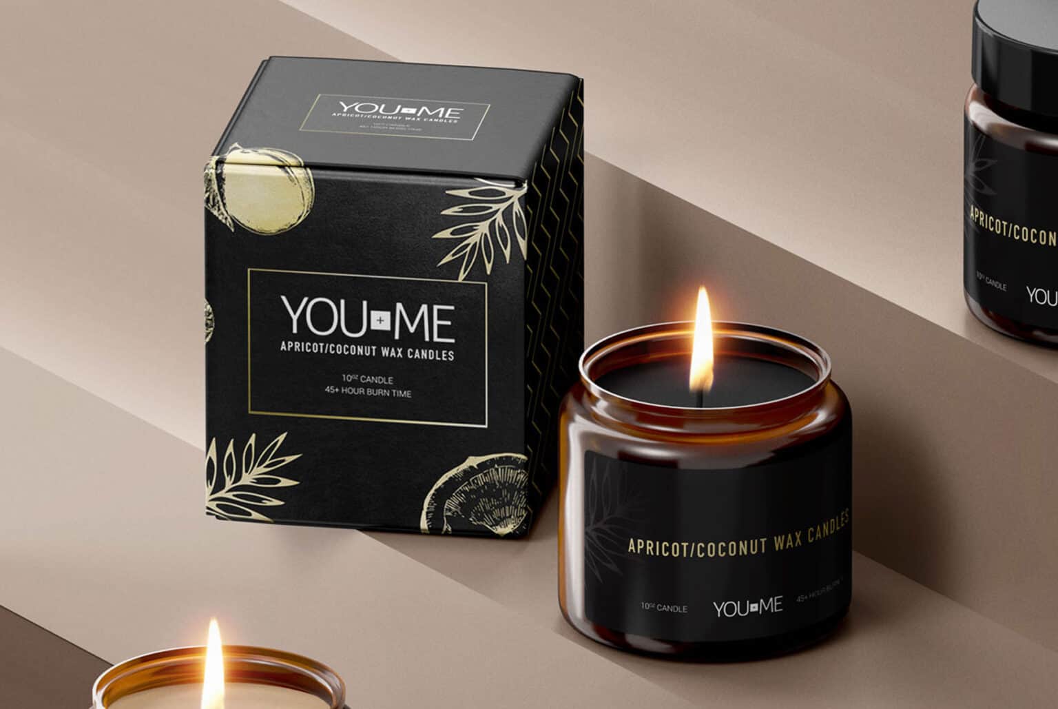 Plural Design - Packaging design - you+me candles